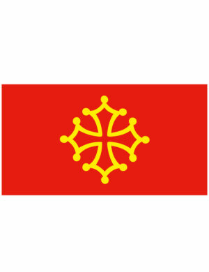 5 Autocollants croix occitane