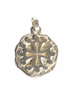 Pendentif en or croix occitane, croix du languedoc