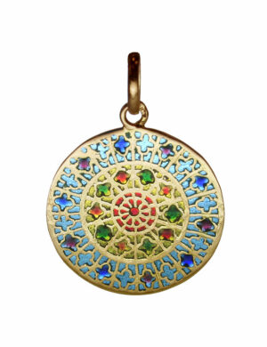 Médaille vitrail Notre Dame