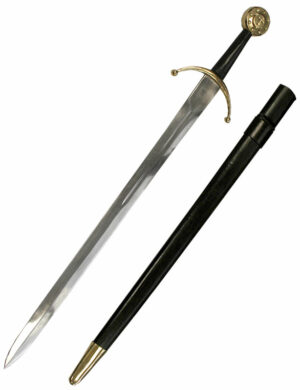 Épée médiévale «Sélène» (laiton et acier)