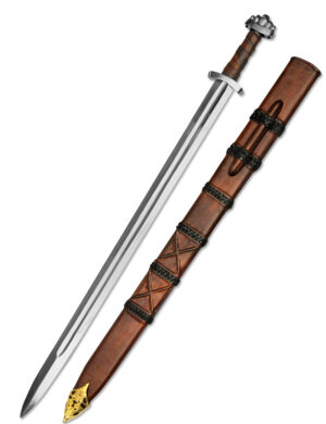 Épée celte de Brand, acier forgé, effet ressort