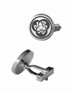 Boutons de manchette argentés Hagakuré