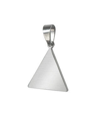Pendentif acier inox triangle ''Équinoxe''