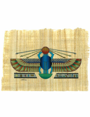 Papyrus scarabée bleu