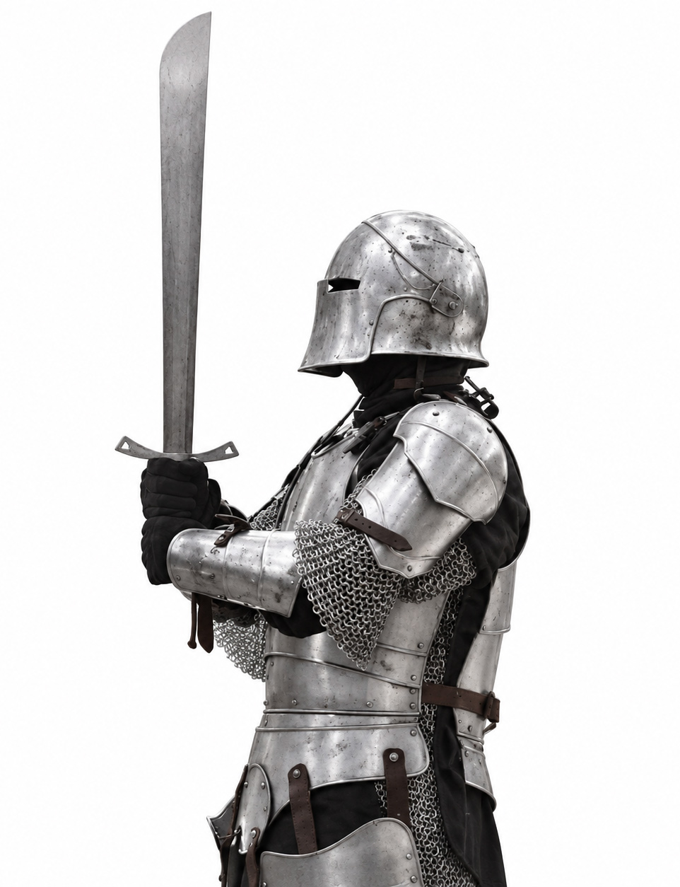 Armure médiévale en acier pour cosplay et spectacles - Image 1