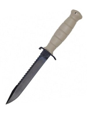 Couteau de combat Glock avec dents de scie couleur sable