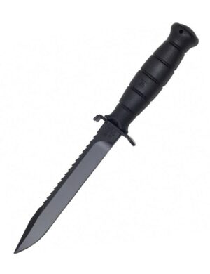 Couteau de combat Glock noir avec dents de scie