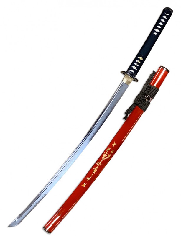 Les différents éléments qui composent un katana sabre japonais