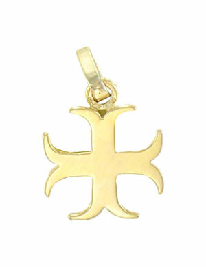 Pendentif croix de Templier en or (21 mm)