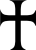 Croix latine pattée